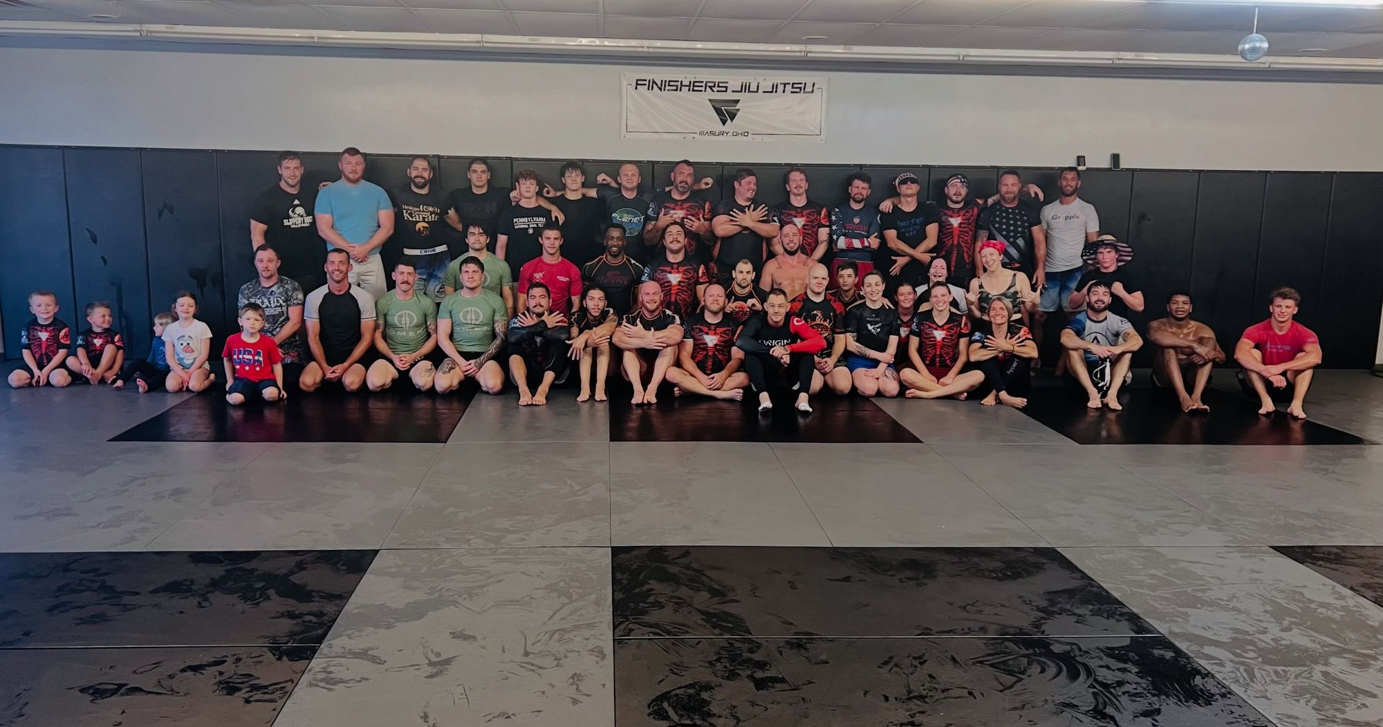 The 10th Planet Masury team on the mats after class