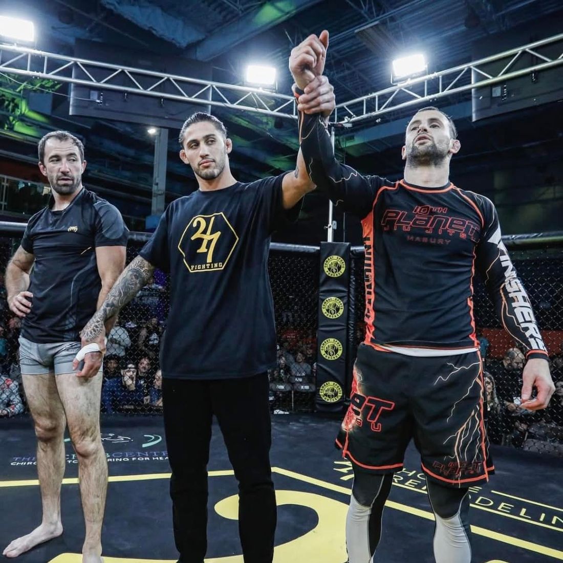A 10th Planet competitor getting his hand raised
