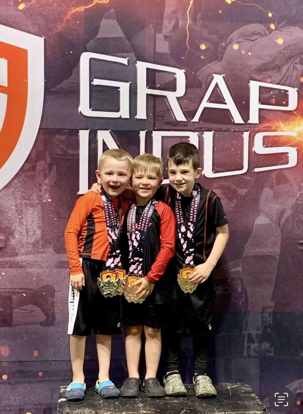 Goons students with tournament medals